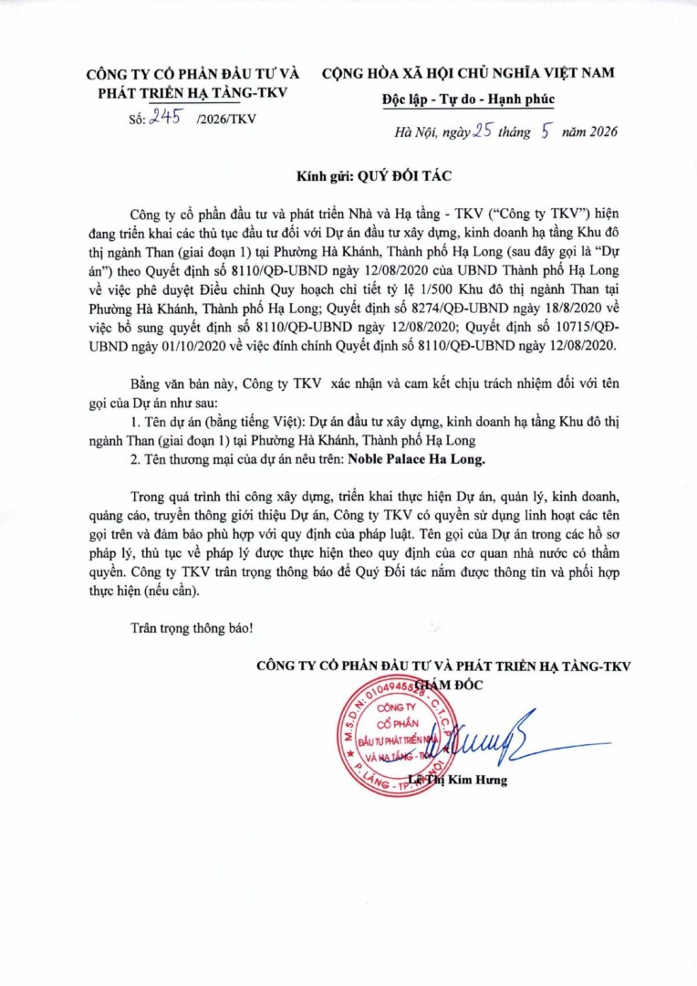 Pháp Lý Noble Palace Hạ Long: Số Quyết Định & Cách Tự Kiểm Chứng